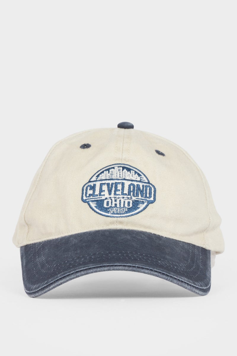 DeFacto Blue Man Man Embroidered Cotton Cap Casual - Image 5